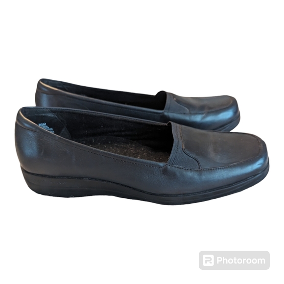 Grasshoppers Leather Slide On Casual Comfort Loafer Blue EH02004 Woman's 8.5M - Picture 3 of 11
